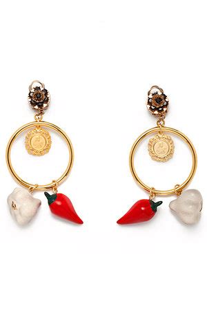 dolce gabbana peppers earrings